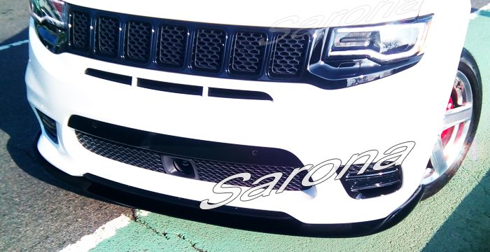 Custom Jeep Grand Cherokee  SUV/SAV/Crossover Front Add-on Lip (2017 - 2021) - $590.00 (Part #JP-010-FA)